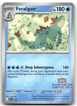 Feraligatr - (Illustration Contest 2024) Promo 213 Pokemon TCG SV: Scarlet & Vio - Image 1