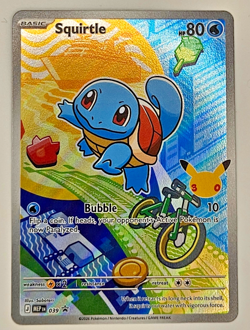 2026 Pokemon Squirtle 039 First Partner Illustration Full Art Holo Promo - Image 1