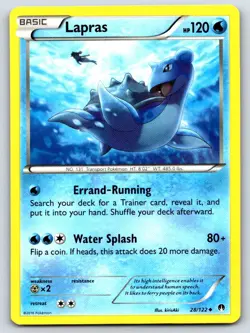 Lapras 28/122 Uncommon BREAKpoint NM Pokemon TCG - Image 1