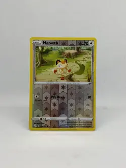 Meowth 199/264 Common Fusion Strike Pokemon Reverse Holo Near Mint - Image 1