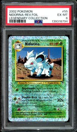 Pokemon Nidorina Legendary Collection Reverse Holo 2002 PSA 6 55/110 - Image 1