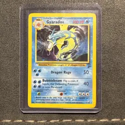 Pokemon Gyarados 006/102 Base Set Unlimited Holo Rare 100 HP English 1999 WOTC - Image 1