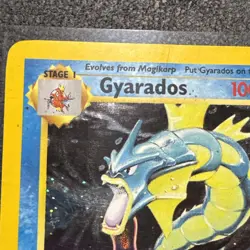 Pokemon Gyarados 006/102 Base Set Unlimited Holo Rare 100 HP English 1999 WOTC - Image 2
