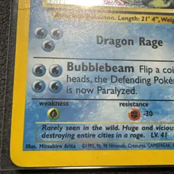 Pokemon Gyarados 006/102 Base Set Unlimited Holo Rare 100 HP English 1999 WOTC - Image 5