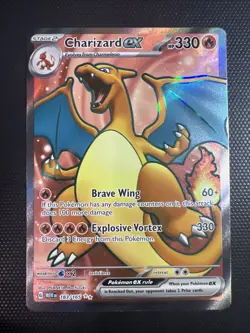 Pokemon 151 Charizard ex 183/165 Scarlet & Violet: 151 Ultra Rare Full Art NM/M - Image 1