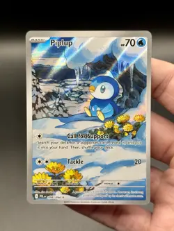Pokemon TCG Piplup Illustration Rare 098/094 Near Mint Phantasmal Flames - Image 1
