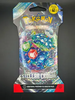 Pokemon TCG Scarlet & Violet Stellar Crown Sleeved Booster Per Pack Each SEALED - Image 2