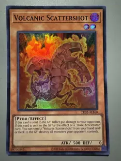 YUGIOH VOLCANIC SCATTERSHOT ASIA ENGLISH EDITION CR02-AE160 SUPER RARE - Image 1
