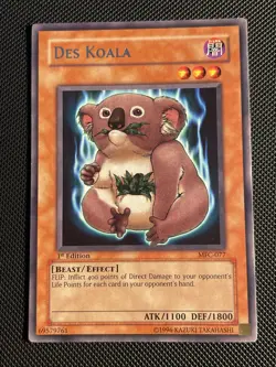 Yugioh Des Koala MFC-077 Rare 1st Ed NM/LP++ - Image 1