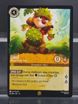 Disney Lorcana Dale - Ready for His Shot 22/204 Wilds Unknown Legendary - Image 1
