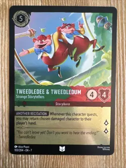 Lorcana Tweedle Dee & Tweedle Dum Archazia's Island 103/204 Uncommon FOIL - Image 1