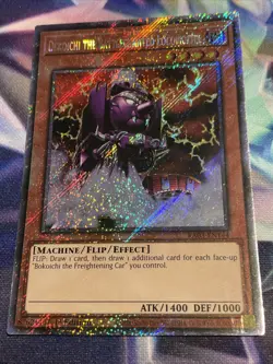 Yugioh Dekoichi the Battlechanted Locomotive RA03-EN144 Platinum Secret Rare NM - Image 1