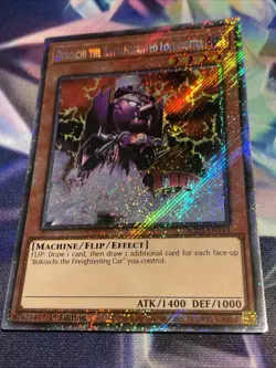 Yugioh Dekoichi the Battlechanted Locomotive RA03-EN144 Platinum Secret Rare NM - Image 2