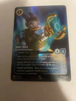 Disney Lorcana TCG Daisy Duck - Paranormal Investigator Promo Foil 24/P3 - Image 1