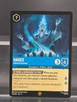 Disney Lorcana Hades - Infernal Schemer 151/204 Fabled Legendary - Image 1