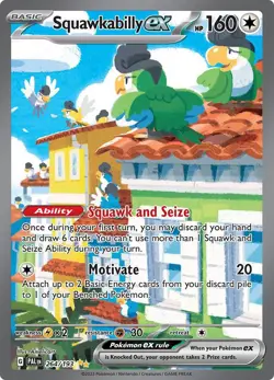 Squawkabilly ex 264/193 Special Illustration Rare Paldea Evolved Pokemon NM - Image 1