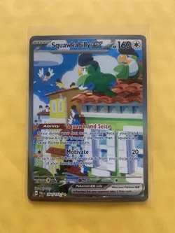 Pokemon TCG Paldea Evolved Squawkabilly ex Special Illustration Rare 264/193 NM - Image 1