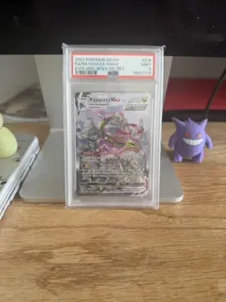 Pokemon Rayquaza VMAX 218/203 - Evolving Skies Alt Art Secret Rare - PSA 9 MINT - Image 1