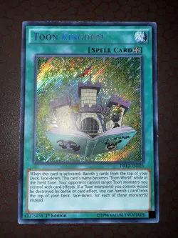 Yu-Gi-Oh! Toon Kingdom -DRL2-EN023- Secret Rare- 1st Edition MP! - Image 2