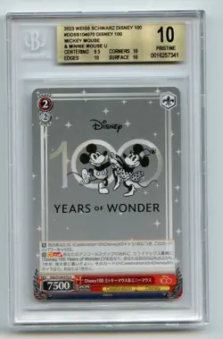 BGS 10 Weiss Schwarz Disney 100 Years of Wonder Mickey & Minnie Mouse 💎PRISTINE - Image 1