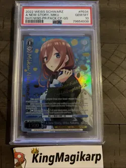PSA 10 Weiss Schwarz A New Story Miku Quintessential Quintuplets 2 Waifu Mint - Image 1