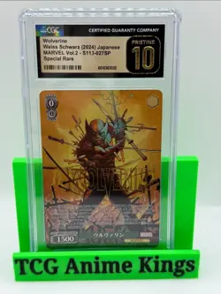 Wolverine Weiss Schwarz 2024 MARVEL Vol.2 S113-027SP Special Rare CGC 10 - Image 1