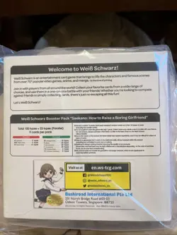 Saekano How to Raise a Boring Girlfriend Booster Box 1st Edition Weiss Schwarz - Image 2