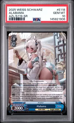 PSA 10 ALABAMA - Weiss Schwarz - Azur Lane Vol 2 - KAN-SEN AZS/119-E118S SR - Image 3