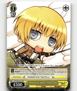 Weiss Schwarz - "Mischievous Battle" Chimi Armin - Attack on Titan Vol. 2 - Image 1