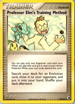Professor Elm's Training Method 79/101 Uncommon Dragon Frontiers LP Pokemon Card - Image 1