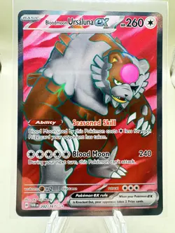 Bloodmoon Ursaluna ex 202/167 Ultra Rare Twilight Masquerade Pokemon - Image 1