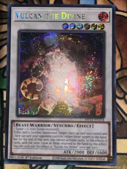 Yugioh Vulcan the Divine MP25-EN134 2025 1st Edition Prismatic Secret Rare NM - Image 1