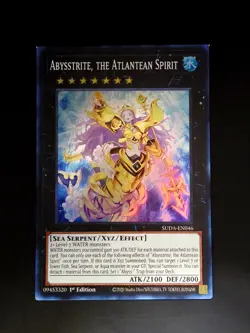 Yugioh! Abysstrite, the Atlantean Spirit - SUDA-EN046 - Super Rare - 1st Edition - Image 1