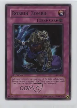 Robbin' Zombie 1st Ed. YuGiOh Invasion of Chaos #IOC-109 2004 - Image 1