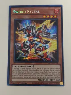 Yugioh Sword Ryzeal - 1st Edition Prismatic Secret Rare NM - Free Holo - Image 1