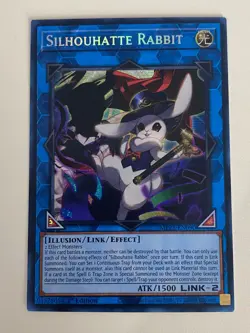 Yugioh Silhouhatte Rabbit - 1st Edition Prismatic Secret Rare NM - Free Holo - Image 1