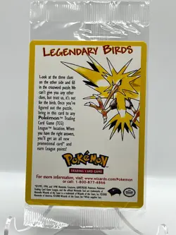 Zapdos 23 WoTC Black Star Movie Promo Legendary Bird Pokemon Card SEALED/NEW - Image 2