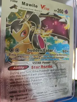 Mawile VSTAR Silver Foil Fan Art Textured Collector Pokemon Display Card HP260 - Image 2