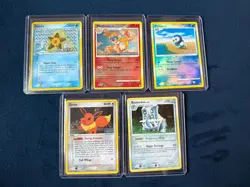 Random Lot of 5 Rare Pokemon Cards Various Sets - Image 1