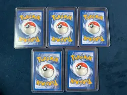 Random Lot of 5 Rare Pokemon Cards Various Sets - Image 2