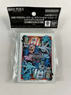One Piece Card Game Buggy Official Sleeves Limited Edition Vol 5 Bandai 70ct - Image 1