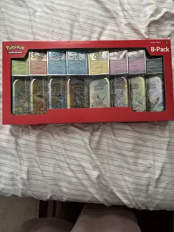 Pokemon TCG Prismatic Evolutions Costco 8 Mini-Tin Bundle w/ Promo Cards SEALED - Image 1