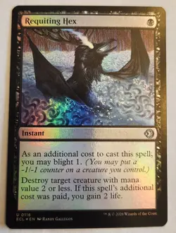 Requiting Hex Lorwyn Eclipsed Foil NM+ - Image 1