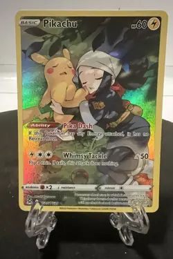 Full Art Holo Pikachu #TG05 Lost Origin Pokemon Card - Image 1