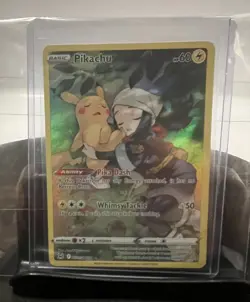 Full Art Holo Pikachu #TG05 Lost Origin Pokemon Card - Image 3