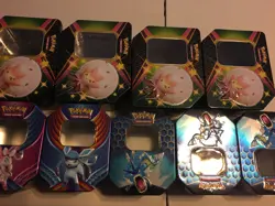 Lot of 14 Pokemon Trading Cards Collectible Tins TINS ONLY!! - Image 3