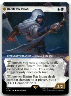 Basim Ibn Ishaq (Showcase) #141 (NM) Assassin's Creed ACR Magic MTG - Image 1