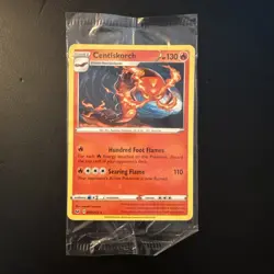 Pokemon CENTISKORCH Sword & Shield GameStop SEALED Pomo Card Limited 039/202 - Image 1