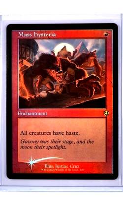 MTG Magic The Gathering INR Innistrad Remastered Retro Foil #400 Mass Hysteria - Image 1