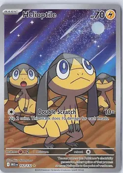 Helioptile 143/132 Illustration Rare Pokemon Card MEGA EVOLUTION - English NM - Image 1